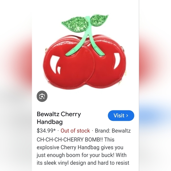 Cherry handbag - Picture 4 of 5